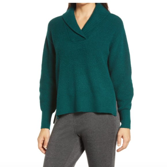 Lou & Grey Women's Solis Shawl Collar Sweater - Picture 1 of 5